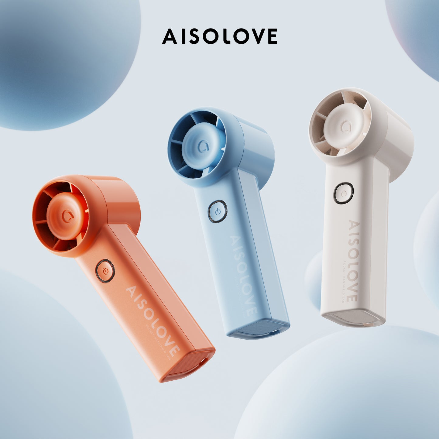 AISOLOVE F02 Compact Handheld Fan 3000mAh