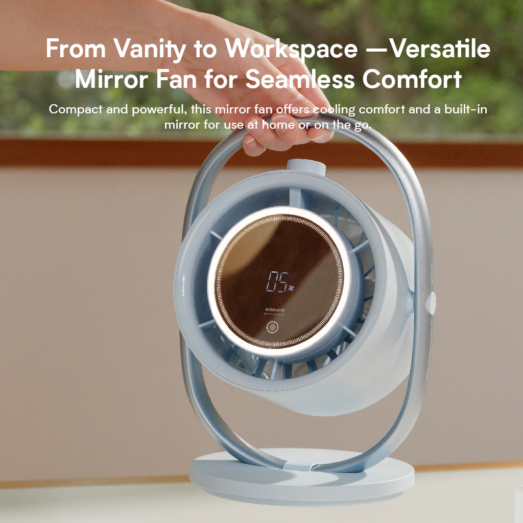 AISOLOVE F17 Mirror Desk Fan 8000mAh 镜面桌面风扇
