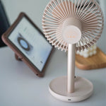 Load image into Gallery viewer, AISOLOVE F21 Wide-Angle Auto Oscillation USB Desktop Fan 4000mAh 广角自动摇头USB桌面风扇