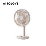 Load image into Gallery viewer, AISOLOVE F21 Wide-Angle Auto Oscillation USB Desktop Fan 4000mAh 广角自动摇头USB桌面风扇