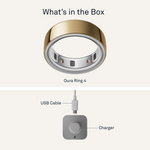 Load image into Gallery viewer, Oura Ring 4 Health & Fitness Tracker Smart Ring, Gold