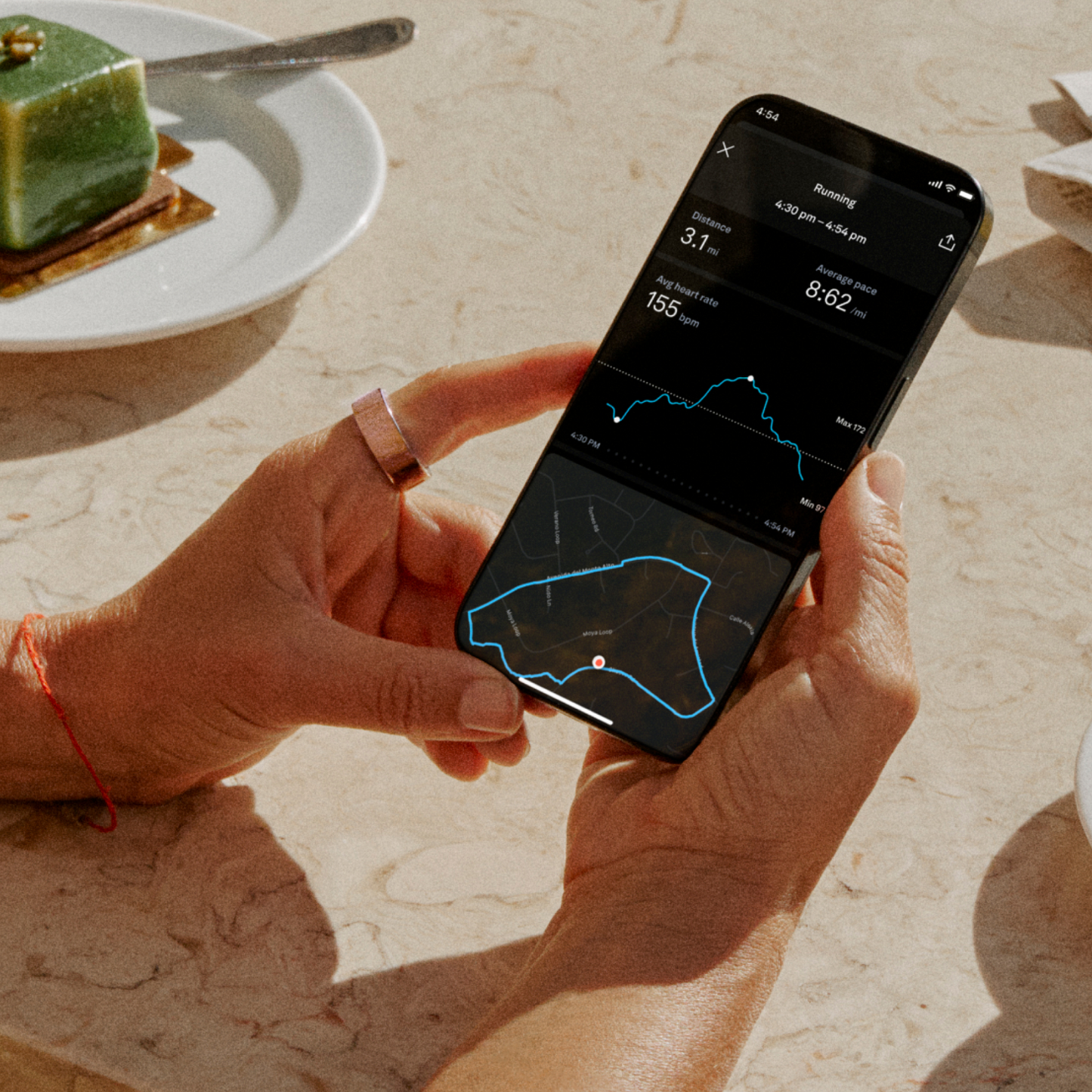 Oura Ring 4 Health & Fitness Tracker Smart Ring, Rose Gold