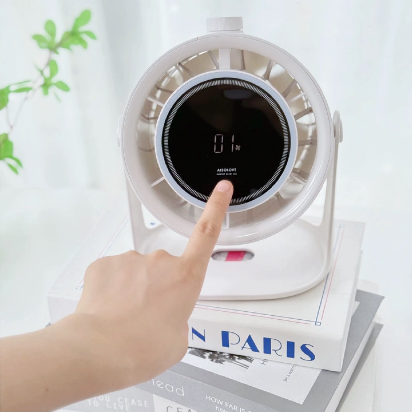 AISOLOVE 2-in-1 Desk & Wall Fan 双用桌面壁挂风扇 (No Battery)