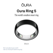 Oura Ring 5 Health & Fitness Tracker Smart Ring, Black