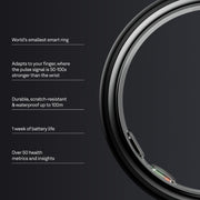 Oura Ring 5 Health & Fitness Tracker Smart Ring, Black