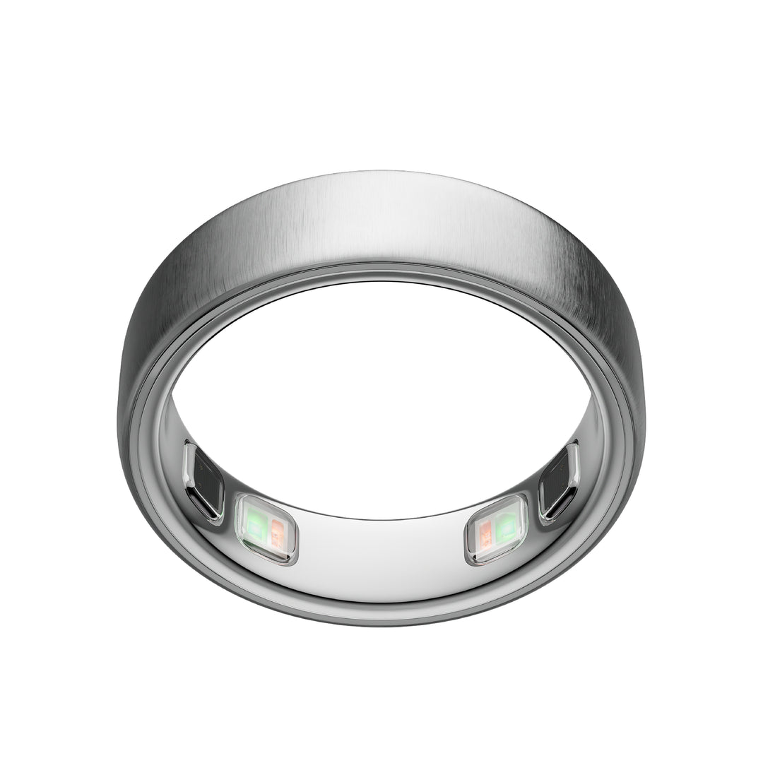 Oura Ring 5 Health & Fitness Tracker Smart Ring, Brushed Silver