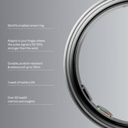 Oura Ring 5 Health & Fitness Tracker Smart Ring, Brushed Silver