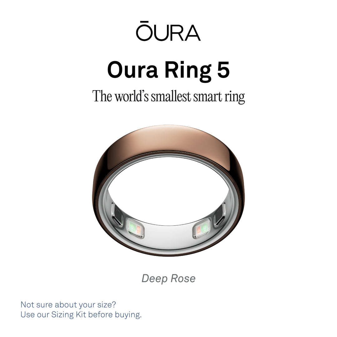 Oura Ring 5 Health & Fitness Tracker Smart Ring, Deep Rose