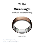 Oura Ring 5 Health & Fitness Tracker Smart Ring, Deep Rose