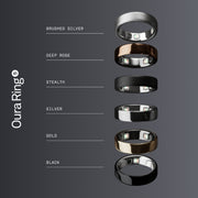 Oura Ring 5 Health & Fitness Tracker Smart Ring, Stealth