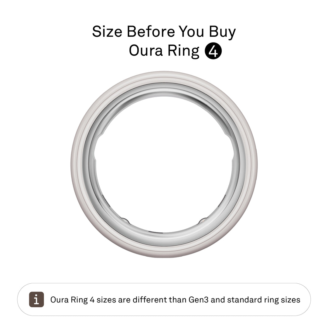 Oura Ring 4 Ceramic Health & Fitness Tracker Smart Ring, Cloud