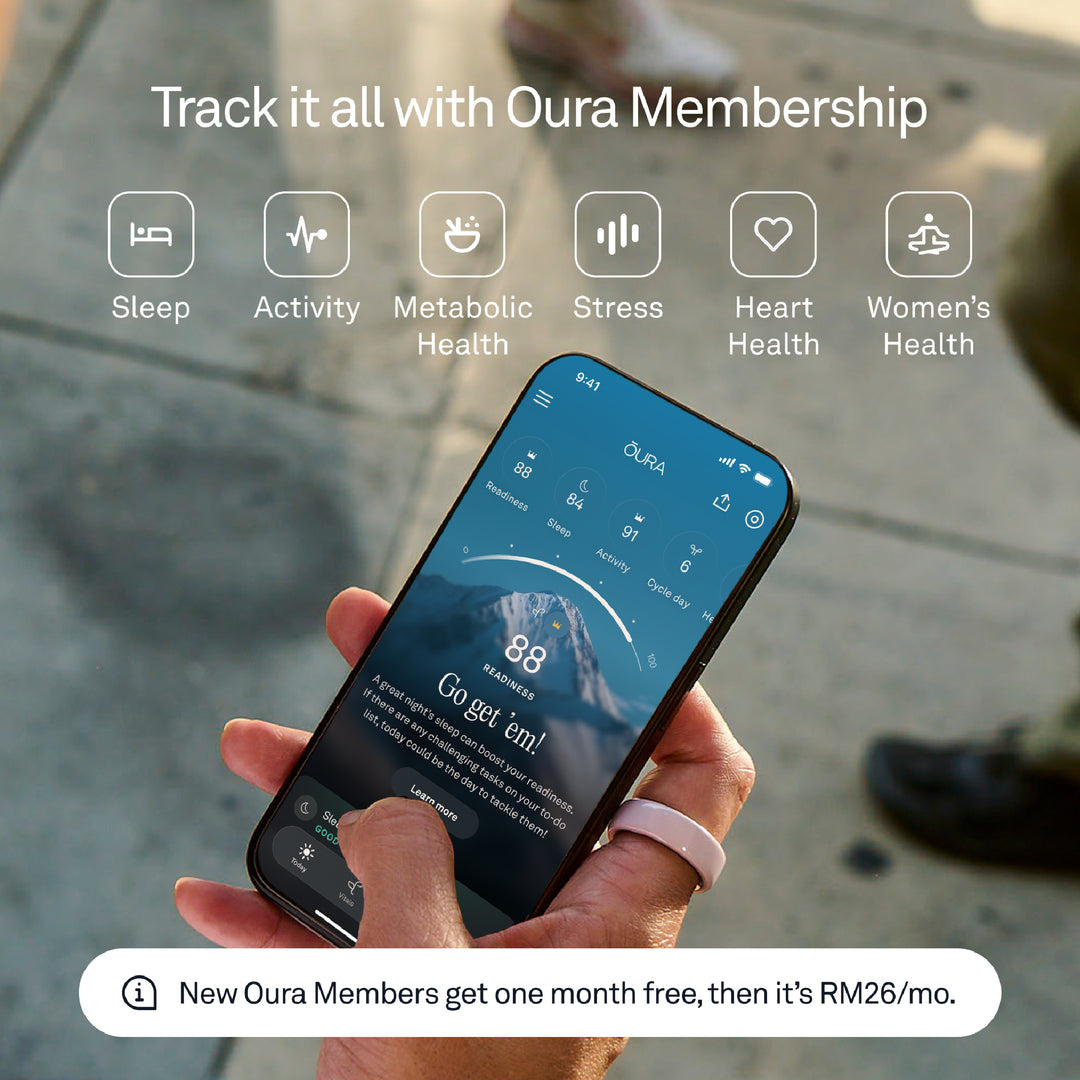 Oura Ring 4 Ceramic Health & Fitness Tracker Smart Ring, Cloud