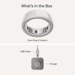 Load image into Gallery viewer, Oura Ring 4 Ceramic Health &amp; Fitness Tracker Smart Ring, Cloud