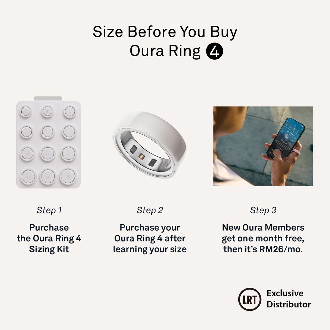 Oura Ring 4 Ceramic Health & Fitness Tracker Smart Ring, Cloud