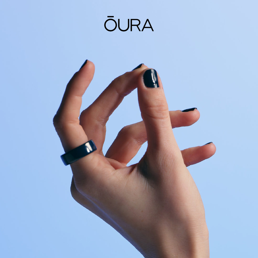 Oura Ring 4 Ceramic Health & Fitness Tracker Smart Ring, Midnight