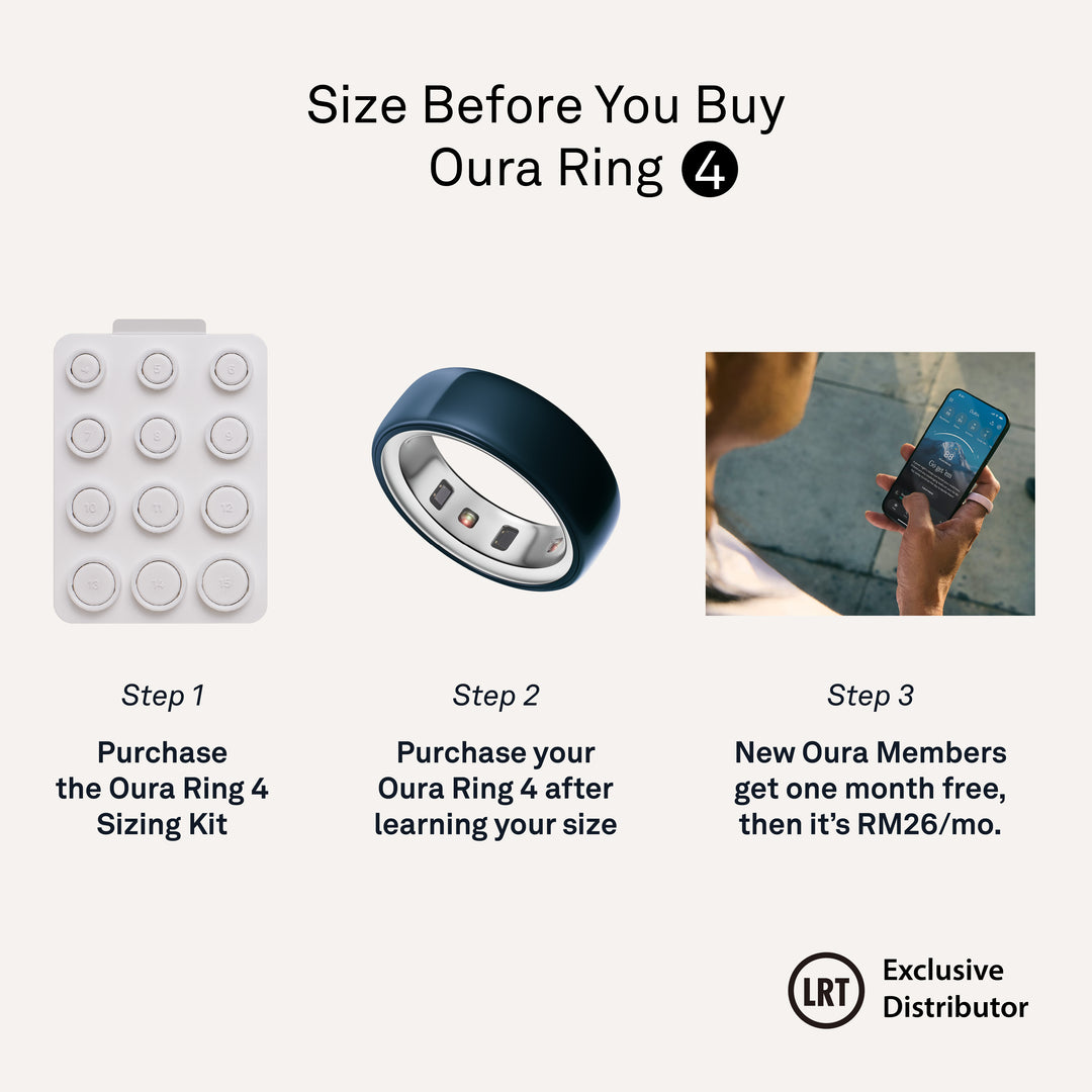 Oura Ring 4 Ceramic Health & Fitness Tracker Smart Ring, Midnight