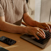 Oura Ring 4 Health & Fitness Tracker Smart Ring, Brushed Silver