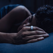 Oura Ring 4 Health & Fitness Tracker Smart Ring, Brushed Silver