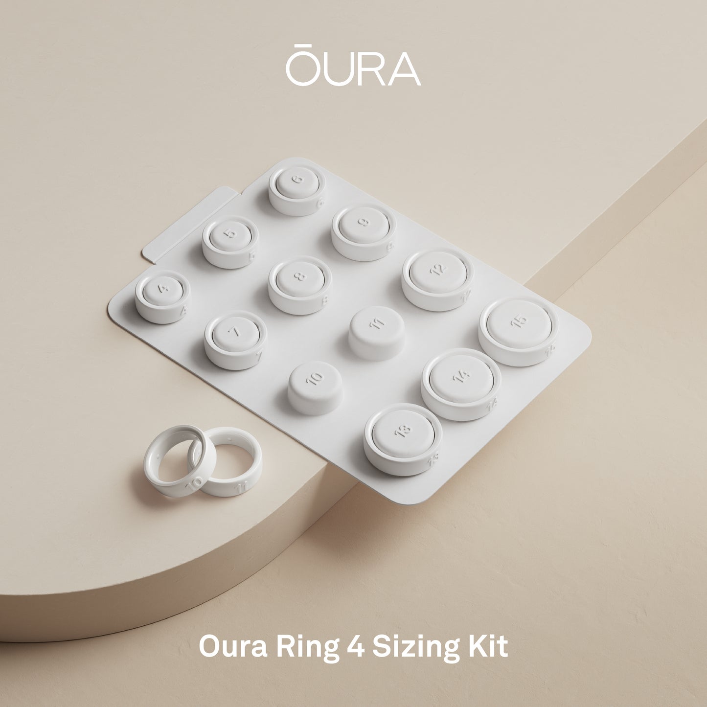 Oura Ring 4 Sizing Kit | Size 4-15 | For Accurate Ring Size Selection