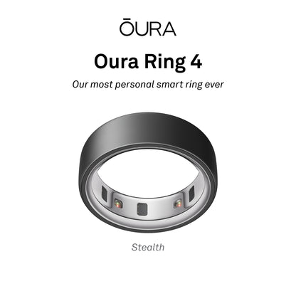 Oura Ring 4 Health & Fitness Tracker Smart Ring, Stealth