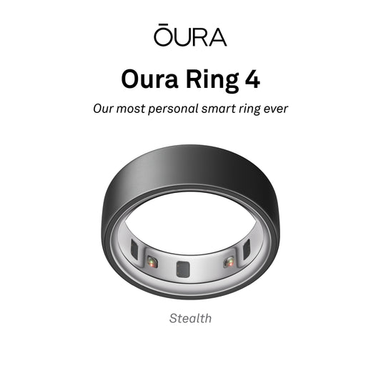 Oura Ring 4 Health & Fitness Tracker Smart Ring, Stealth