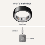 Load image into Gallery viewer, Oura Ring 4 Health &amp; Fitness Tracker Smart Ring, Black