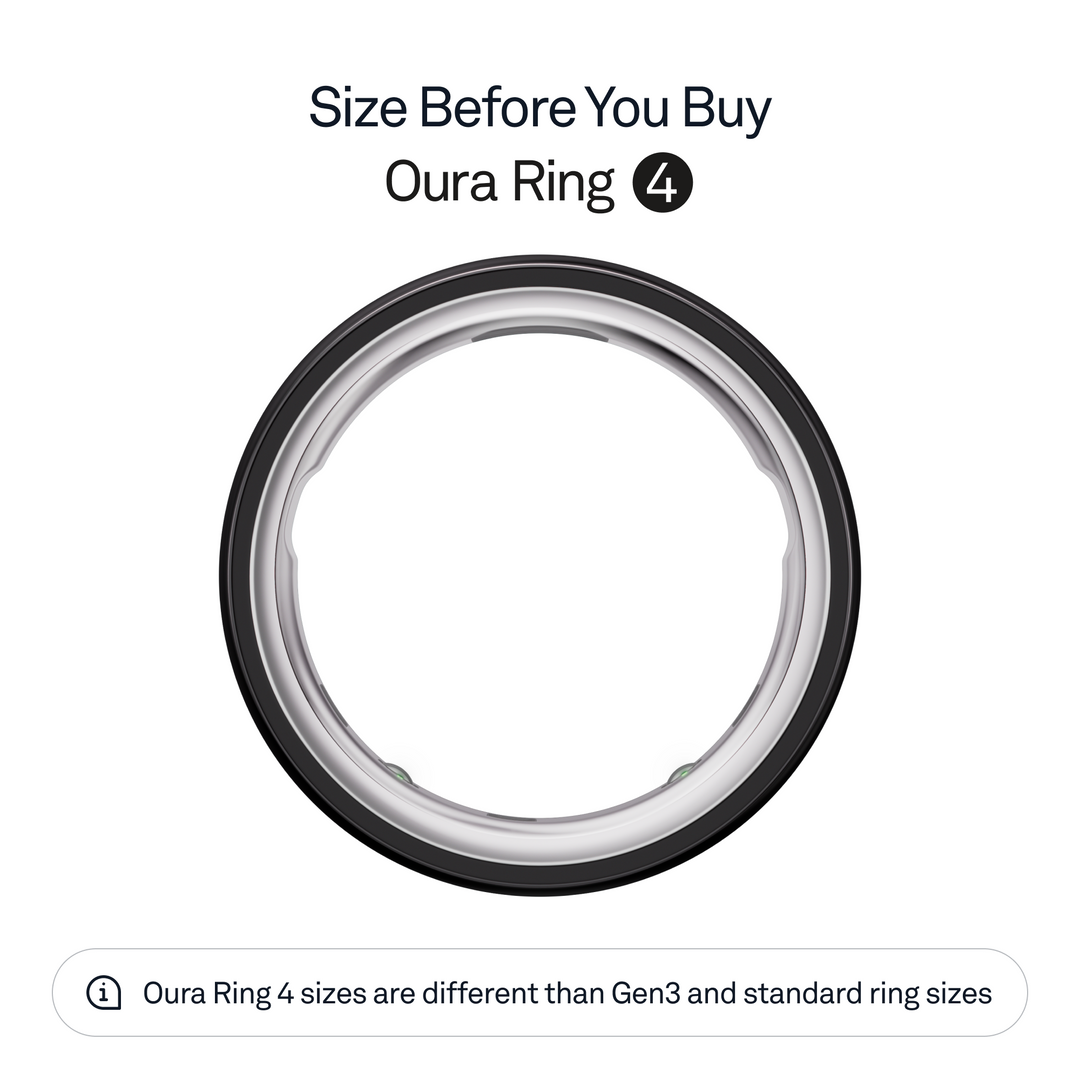 Oura Ring 4 Health & Fitness Tracker Smart Ring, Black