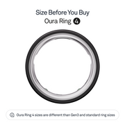 Oura Ring 4 Health & Fitness Tracker Smart Ring, Black