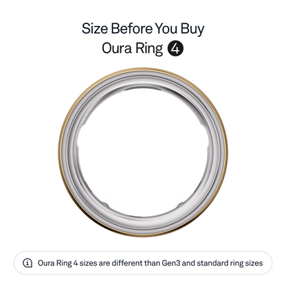 Oura Ring 4 Health & Fitness Tracker Smart Ring, Gold