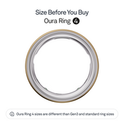 Oura Ring 4 Health & Fitness Tracker Smart Ring, Gold