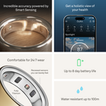 Load image into Gallery viewer, Oura Ring 4 Health &amp; Fitness Tracker Smart Ring, Gold