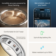 Oura Ring 4 Health & Fitness Tracker Smart Ring, Gold