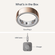 Oura Ring 4 Health & Fitness Tracker Smart Ring, Rose Gold