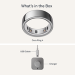 Load image into Gallery viewer, Oura Ring 4 Health &amp; Fitness Tracker Smart Ring, Silver