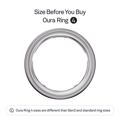Oura Ring 4 Health & Fitness Tracker Smart Ring, Silver