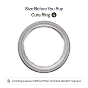 Oura Ring 4 Health & Fitness Tracker Smart Ring, Silver