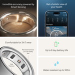 Load image into Gallery viewer, Oura Ring 4 Health &amp; Fitness Tracker Smart Ring, Silver