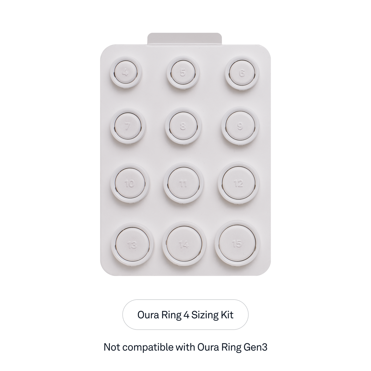 Oura Ring 4 Sizing Kit | Size 4-15 | For Accurate Ring Size Selection