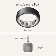 Oura Ring 4 Health & Fitness Tracker Smart Ring, Stealth