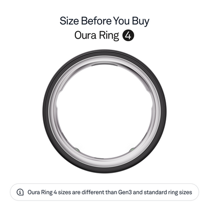 Oura Ring 4 Health & Fitness Tracker Smart Ring, Stealth